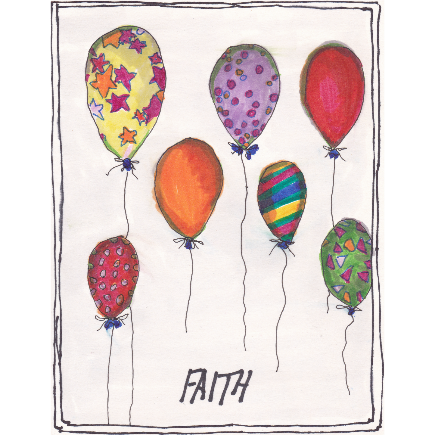 Faith Note Cards with White Envelopes (10)